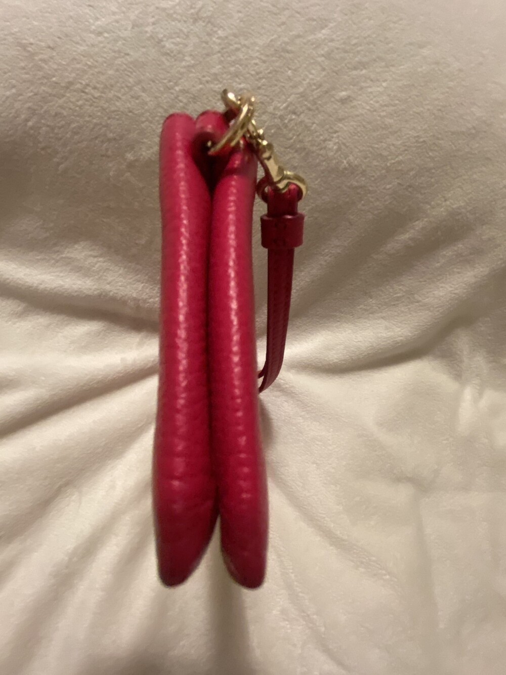 Coach Pink Leather Wristlet Double L Zippers with Detachable Strap 53551 - Picture 4 of 13